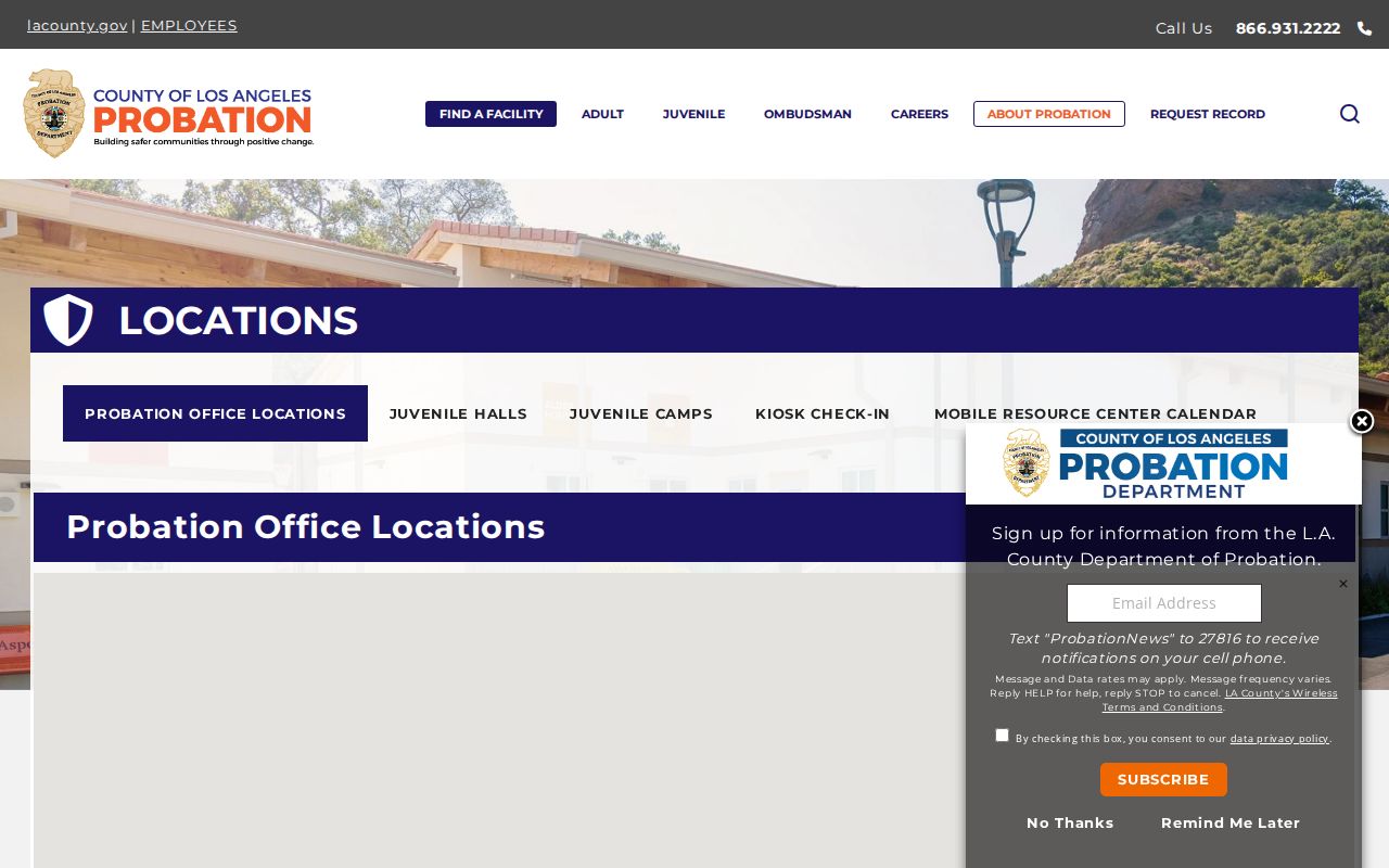 Los Angeles County sex offender registry and probation office locations